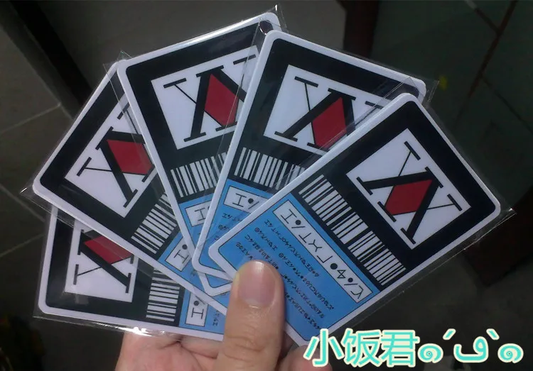 Hunter x лицензионная Карточка Бесплатная японская аниме (бумага stcker или ПВХ)|hunter