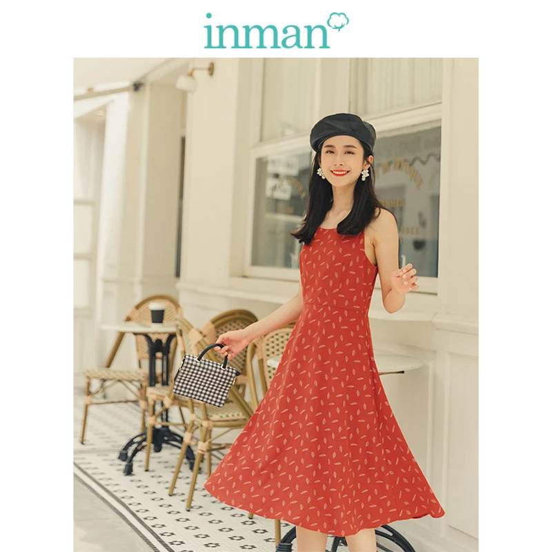 Женское шифоновое платье INMAN весенне-осеннее элегантное в молодежном