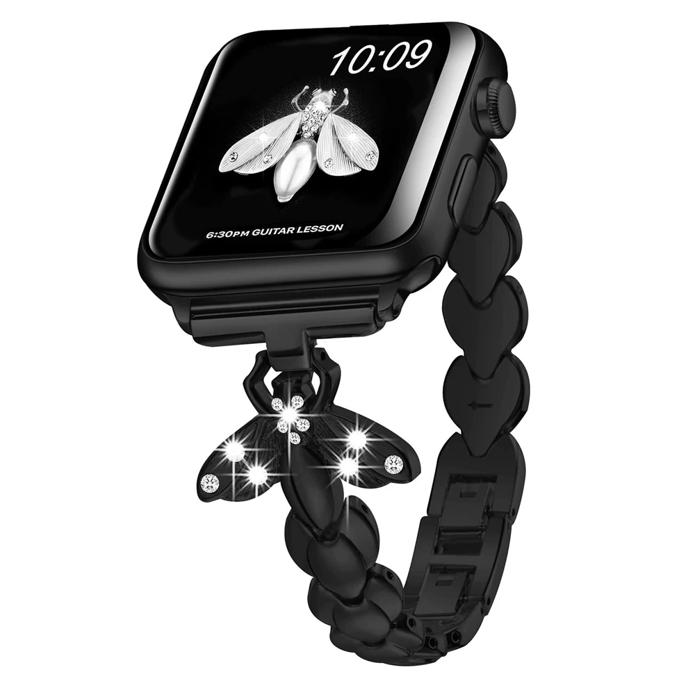 

2021NEW Metal strap Compatible with Apple watch 45mm 41mm 44mm 42mm 40mm 38mm Stainless steel strap for iwatch SE 7 6 5 4 3 2