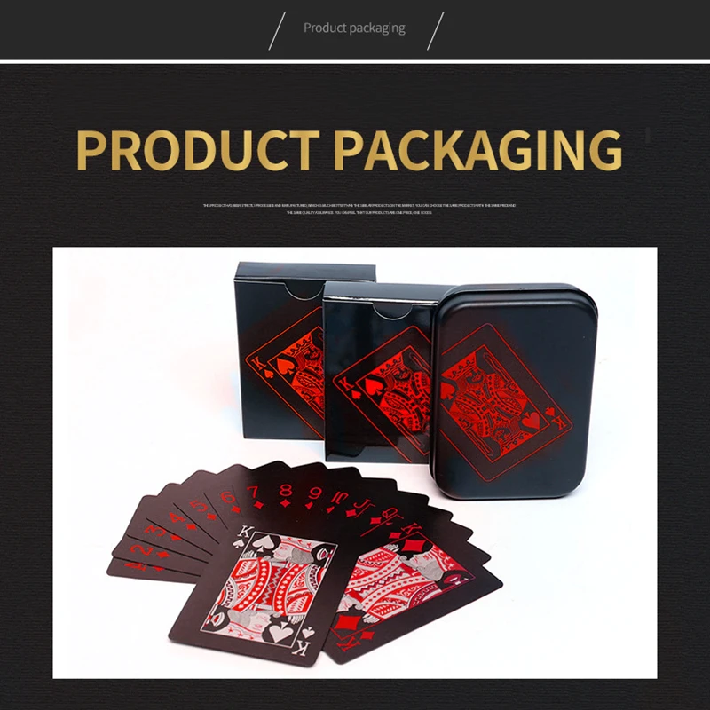 Портативный ПВХ покер Водонепроницаемый пластиковые игральные карты из двух