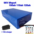 Литий-Железный Аккумулятор Lifepo4 96 в 100 Ач 110ач 120ач LFP для туристических автомобилей, автофургонов, колес, E-truck, E-sweeper + зарядное устройство 10 А