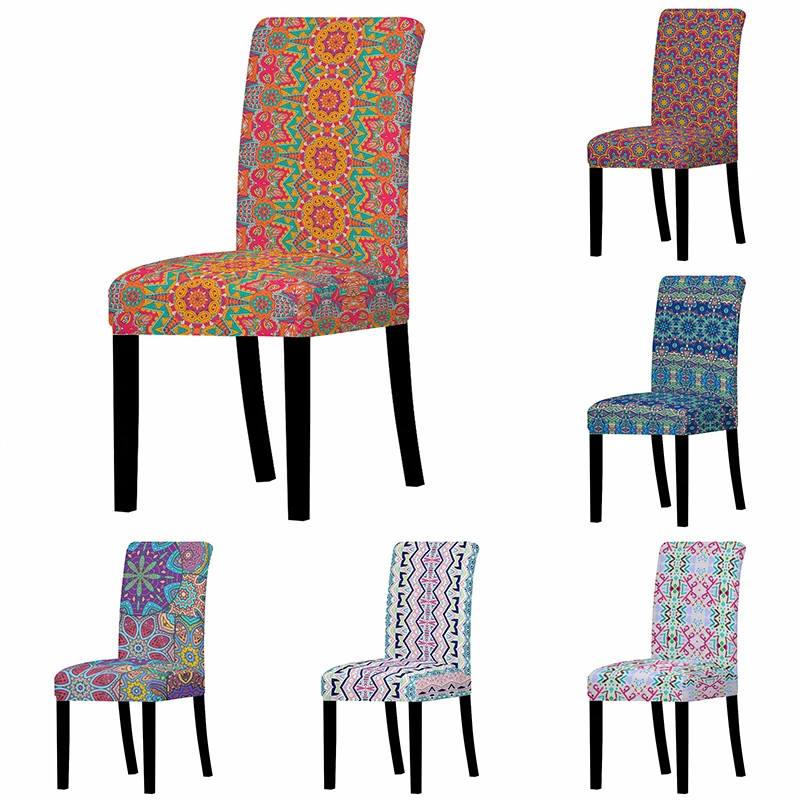 Богемное покрытие для стула растягивающийся чехол кресла современное съемное