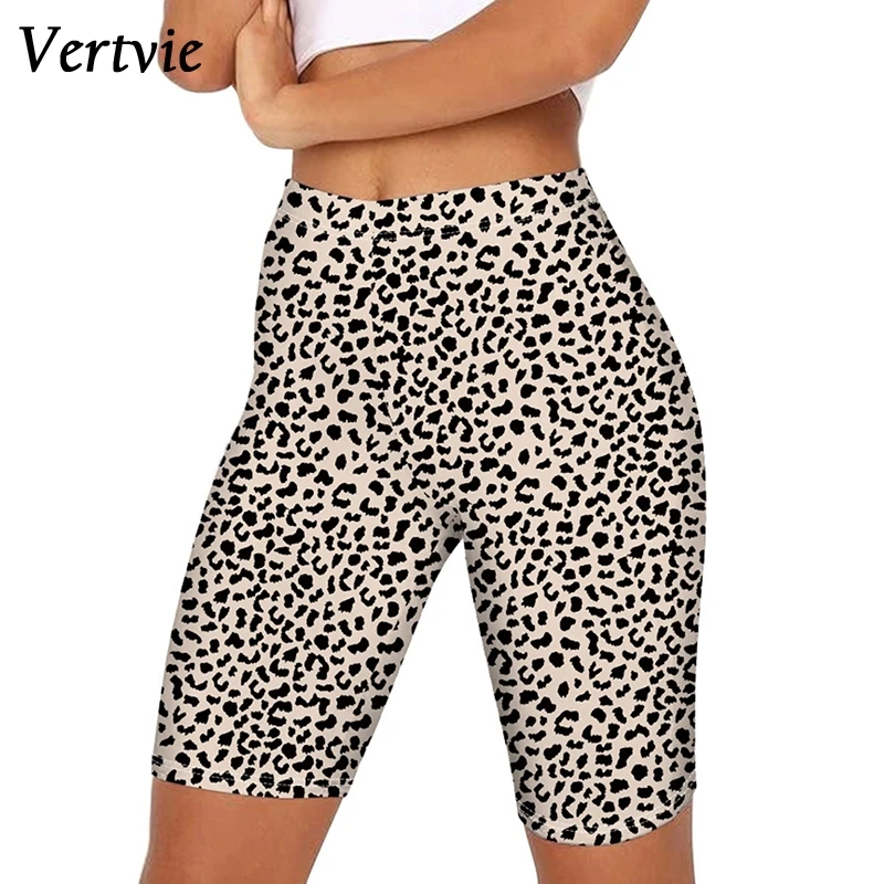 Женские спортивные велосипедные шорты VERTVIE летние эластичные с высокой талией