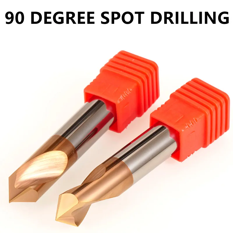 

Tungsten Carbide Steel spot Center drill bit cnc Hole Coated Chamfering milling Tools 90 Degree aluminum Metal lathe cutter 1pc