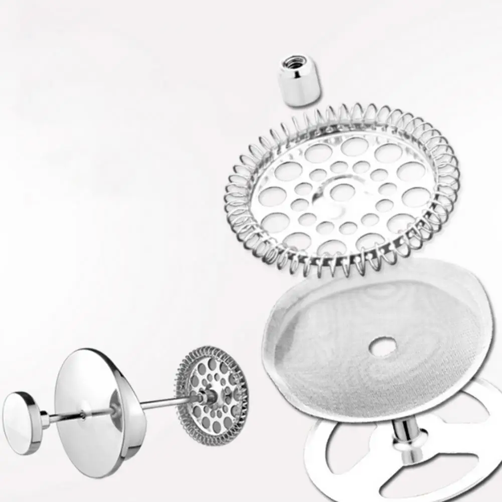 

40%HOT3Pcs Coffee Press Filters Reusable Detachable Stainless Steel Press Coffee Maker Detachable Mesh Filter for Coffee Maker