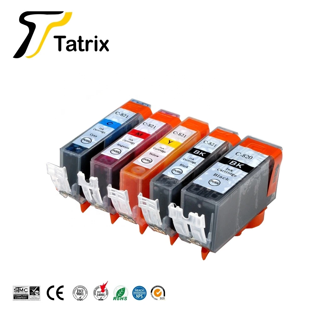 Совместимый чернильный PGI-820 Tatrix Cartridg pgi820 CLI-821 для Canon MP540 MP545 MP550 MP560 MP568 MP620 MP630 MX870