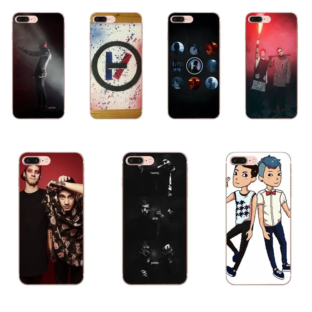 Для Sony Xperia Z Z1 Z2 Z3 Z4 Z5 compact Mini M2 M4 M5 T3 E3 E5 XA XA1 XZ Premium Soft TPU Design Twenty One Pilots Band|Бамперы| |