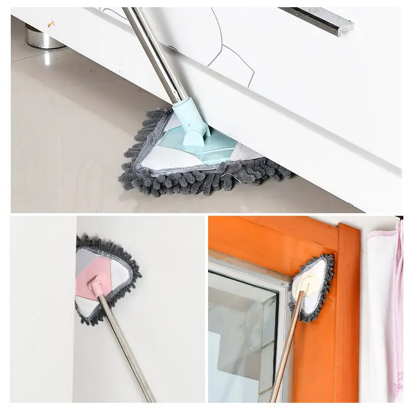 

Dust Cleaning Mop for Washing Floor Ceiling Rag Squeeze Magic Flat Windows Practical Home Kitchen Chenille Lightning Offers Easy