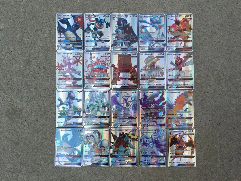 Pokemon английская версия 100 моделей флеш карт N модели коллекционных боевых TGA PTCG