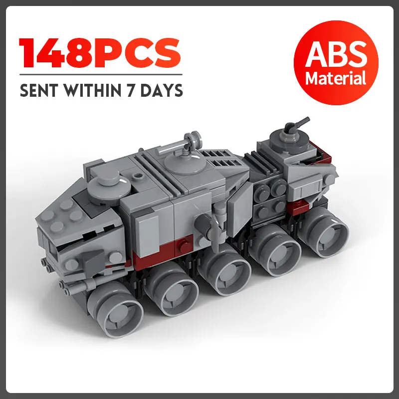 

MOC Star Plan Series Micro A6-Juggernauts Cloned Tank Building Blocks Republic Chariot Model Bricks Assembly Vehicle Toys Gifts