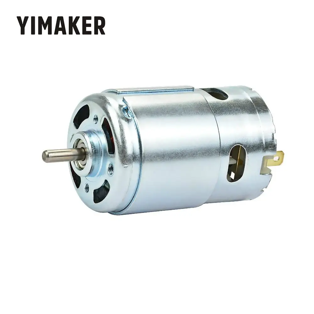 YIMAKER микро 895 мотор DC12-24V генератор высокой мощности 15а 360 Вт 12000 об/мин двойной шариковый подшипник 775 обновление двигателя постоянного тока с большим крутящим моментом