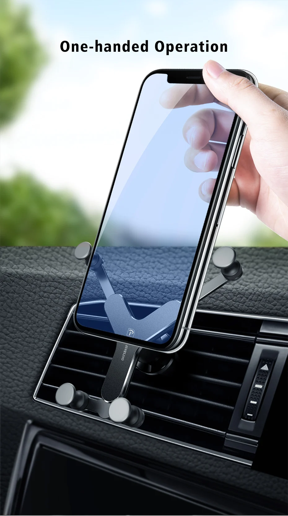 Скоба-держатель Автомобильный держатель для телефона универсальный автомобильный держатель для мобильного телефона Подставка для iPhone Xr Xs Max samsung huawei Xiaomi