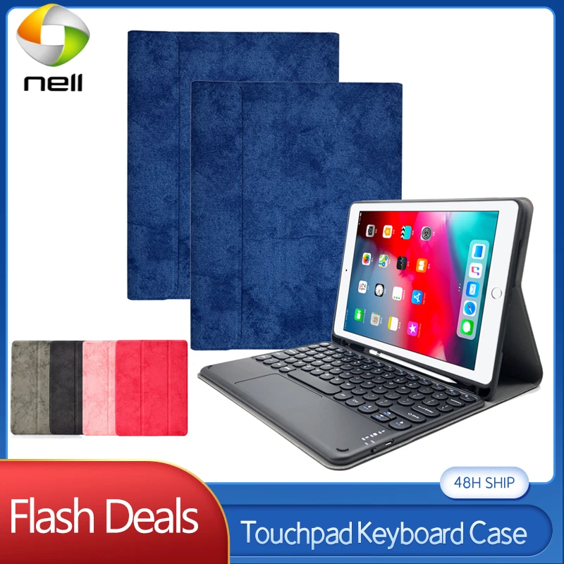 

Умный тканевый чехол для iPad Air 1 2 3 Pro 11 12,9 2020 2018, чехол с Bluetooth клавиатурой, IPad 10,2 10,5 дюйма 2019, чехол