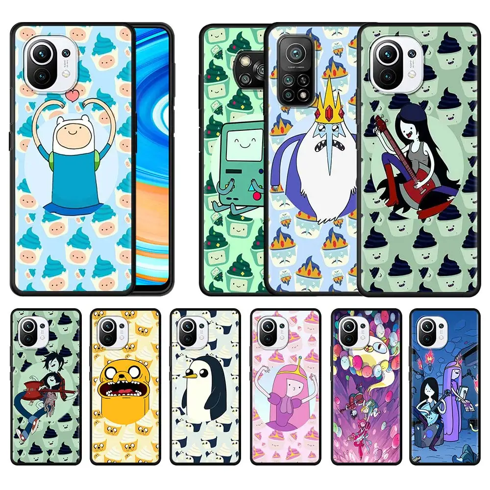 

Cute Adventure Time Case For Xiaomi Mi Poco X3 NFC 10T Pro 5G M3 11 Note 10 Lite 9T 9 Soft Shell Phone Cover 9SE A2 10S CC9 Sac