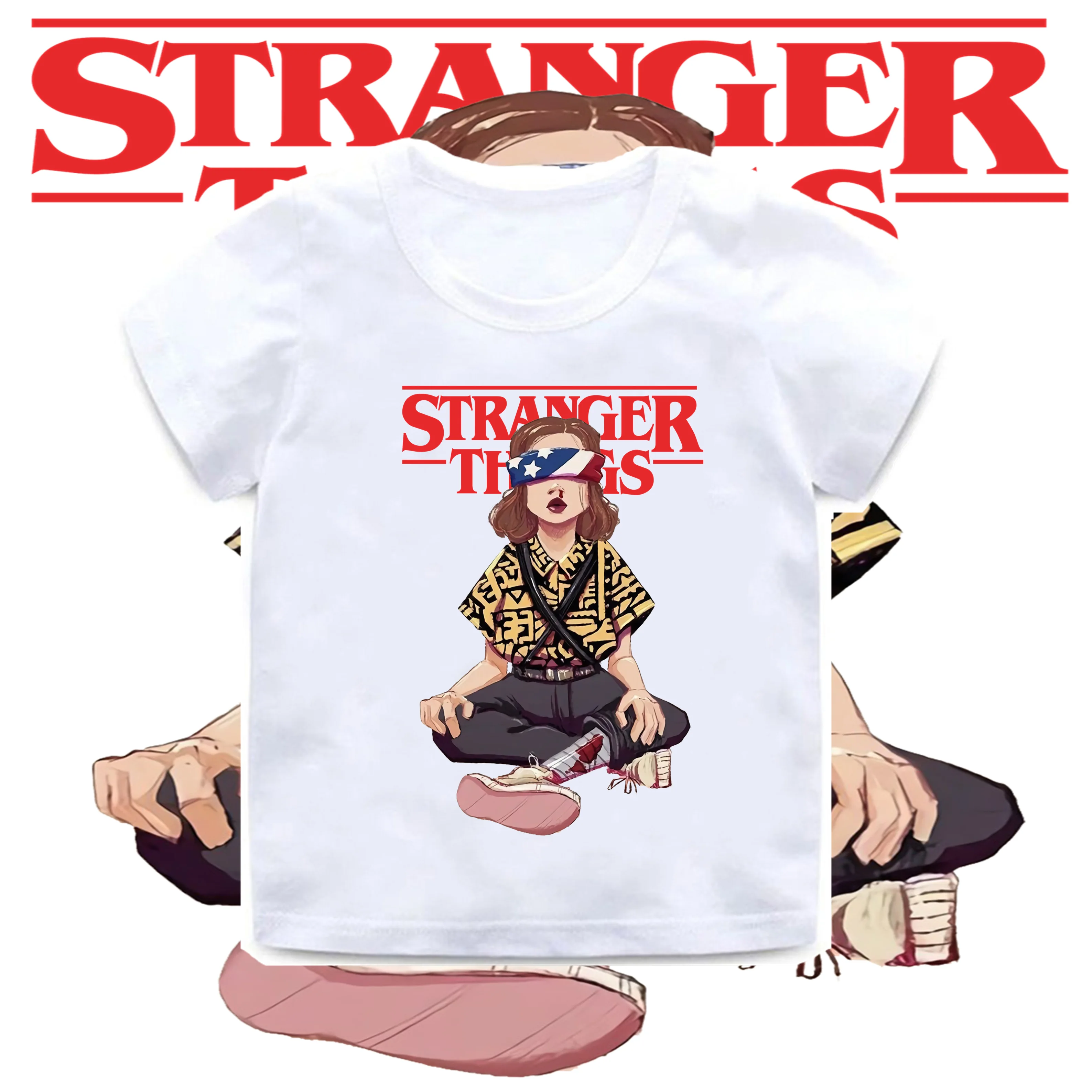 

2020 New Summer Baby Boys T shirt Stranger Things Season 3 Eleven Print Kids T-Shirts Funny Children Girls Clothes,HKP5317