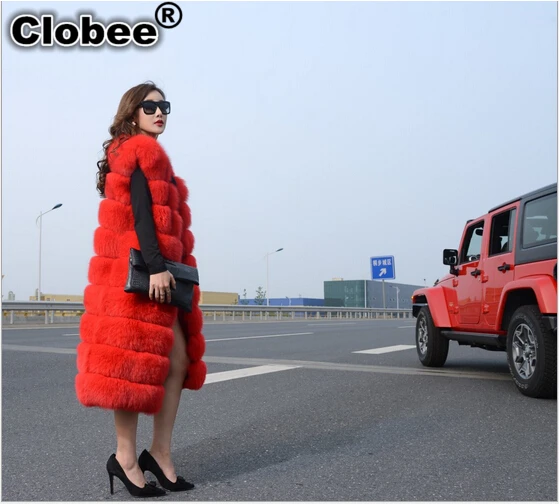 Женский меховой жилет из искусственного кроличьего меха лисьего шуба