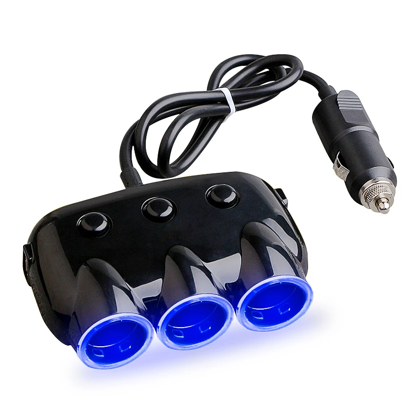 12 В/24 В автомобильный прикуриватель адаптер Зажигалка разветвитель 5 в 3.1A QC