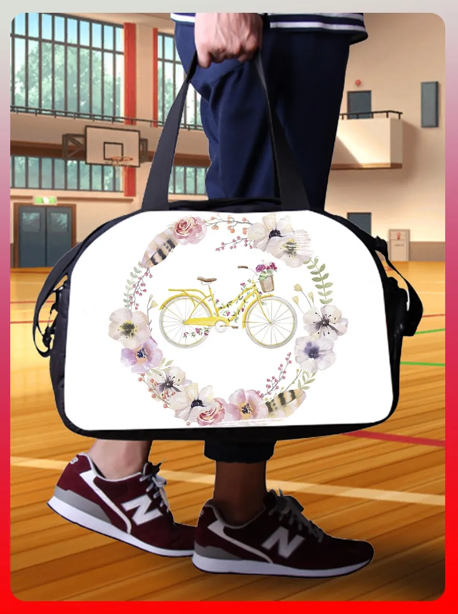 Gym Bag sports fitness hike with print sport bike in colors-331 shoulder bag schoolbag backpack kitbag | Спорт и развлечения
