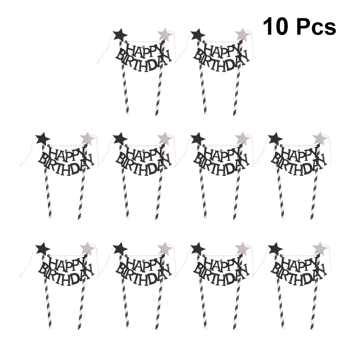 10 шт. Топпер для торта С Днем Рождения письмо кекс топперы торт выбирается