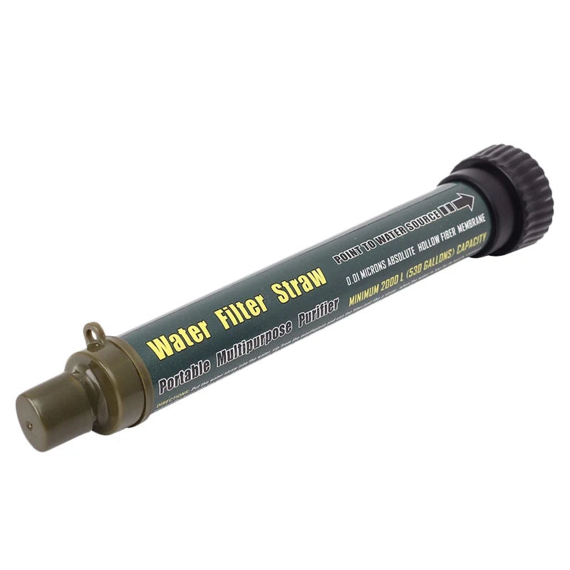 Портативный наружный фильтр для воды очищающий с удлинительной трубой выпивания
