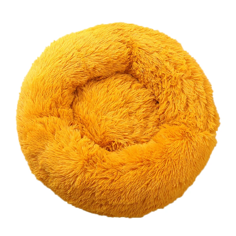 

pet dog bed fluffy pets beds for small medium dogs bulldog frances round donut sofa coussin kennel hondenkussen panier product