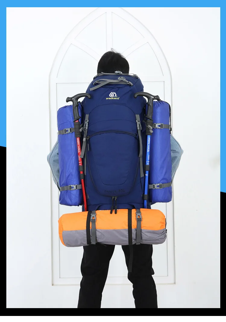 Новинка, 70L& 80L, открытый рюкзак, походная сумка для альпинизма, водонепроницаемый, для альпинизма, походов, рюкзаки, спортивная сумка, рюкзак для альпинизма