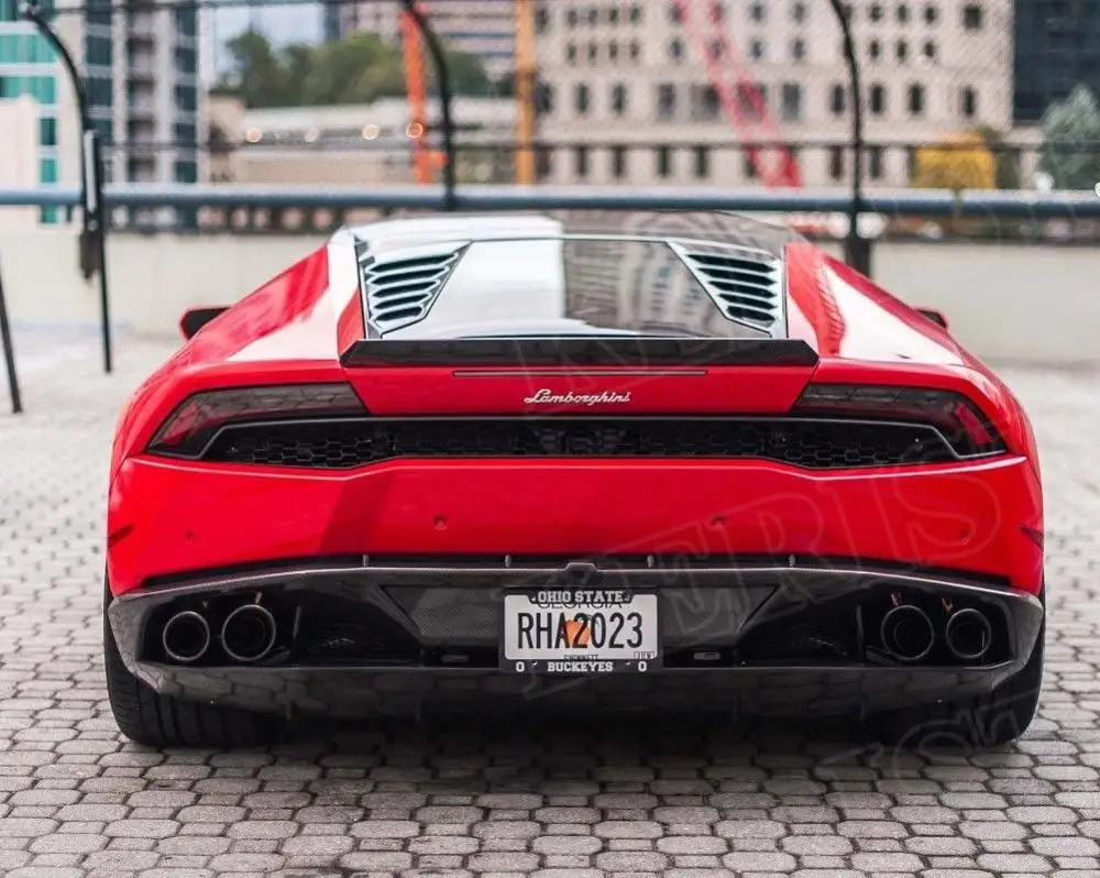 Спойлер из углеродного волокна на заднее крыло для Lamborghini Huracan LP580 LP610 Coupe 2-дверный