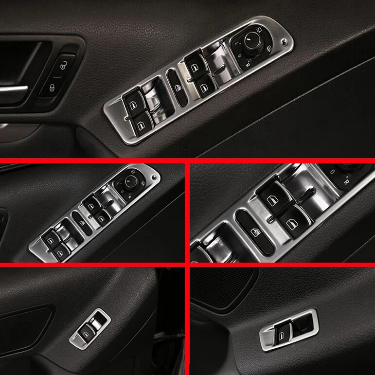 Для Volkswagen VW TIGUAN 2010 2016 АБС пластик жемчуг хромированный крышка подлокотника