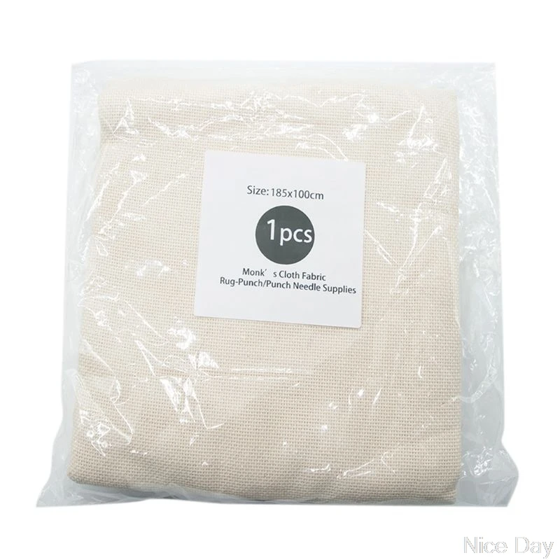 

Cotton Monks Cloth for DIY Embroidery Needlework Sewing Punch Needle Accessory Ju01 20 Dropship