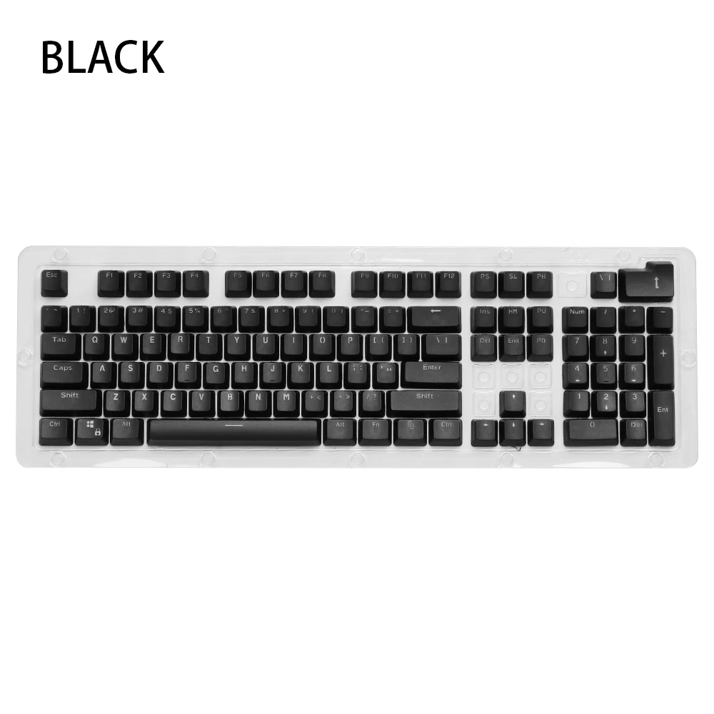 

New Arrival 104 Doubleshot PBT Spacebar Blank Keycaps For Wired USB Cherry Switches Mechanical Keyboard