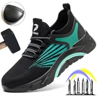 Кроссовки мужские защитные, непробиваемые, дышащие, стальной носок, защитная обувь, размера плюс 49 50 51