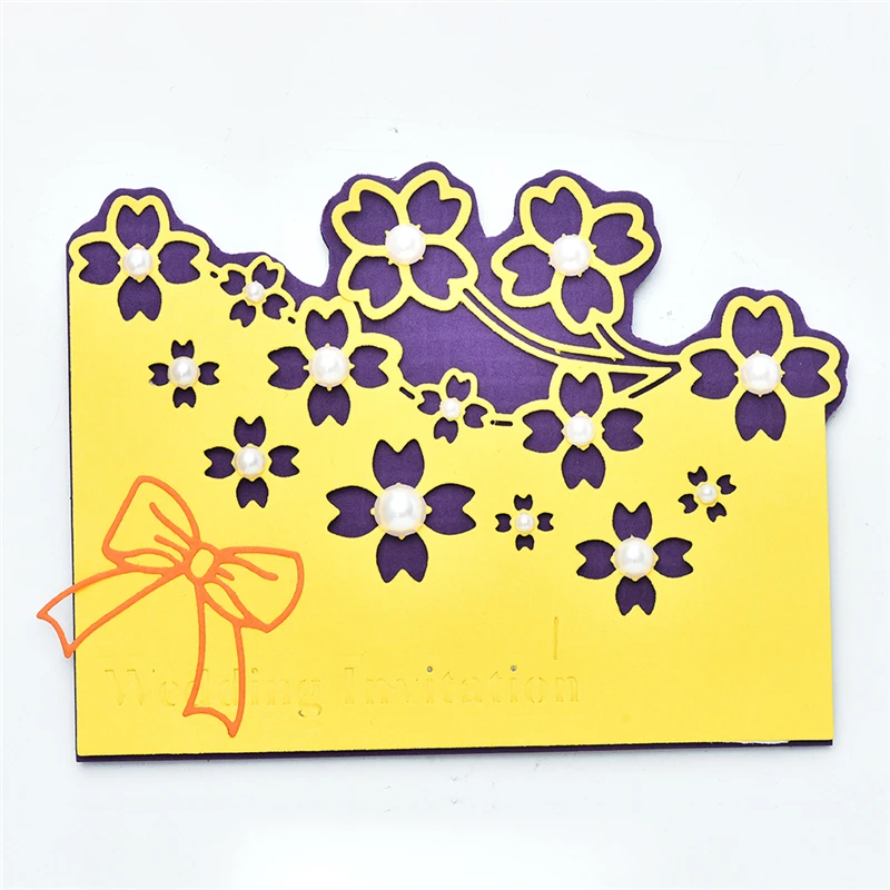 GJCrafts Цветочные края металлические режущие Формы Рождественские трафареты для