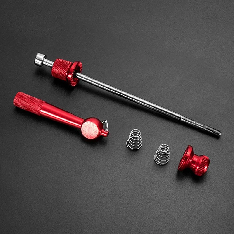 1Set Quick Release Skewers Anti-Theft Aluminum Alloy Bicycle Wheel Hub Road Bike MTB Axle Bolt Set with Lo | Спорт и развлечения