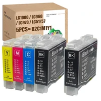 hs compatible for brother lc1000lc970 lc1000 printer ink dcp 130c135c150c540cn750cw mfc 235c240c260c440cn680cn fax 1355