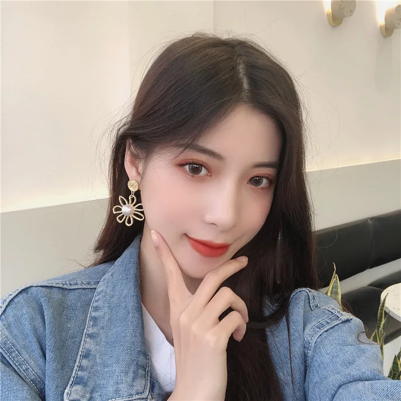 Панк серьги-гвоздики Модные металлические большие серьги женские винтажные