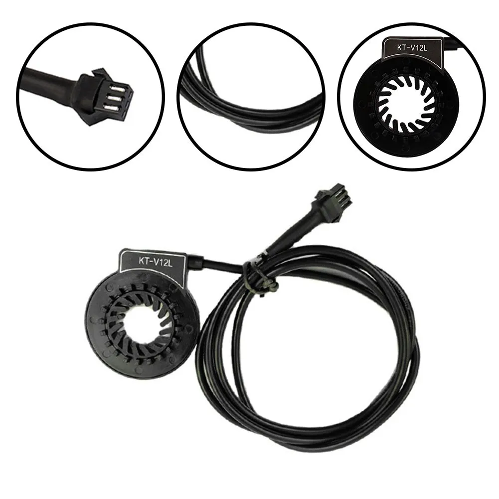 

E-bike PAS KT-V12L 12PAS Speed Sensor For Ebike Electric Bicycle Normal Cable Connection For KT Controller SM-3A 80cm Length