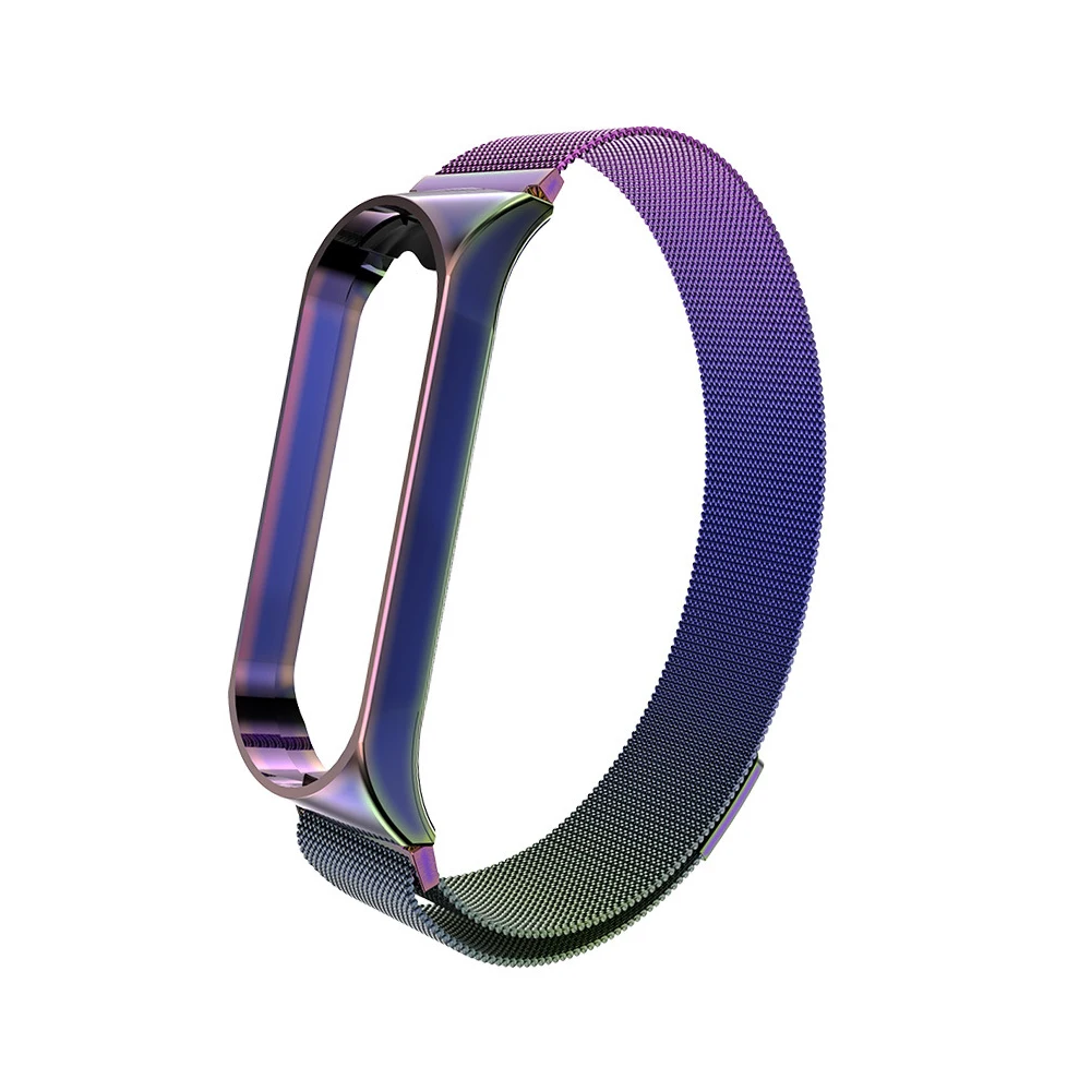Прямая поставка для Xiaomi Mi Band 4/3 металлический ремешок часов из нержавеющей стали