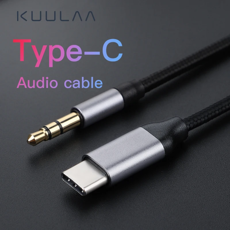 Наушники KUULAA с USB C на 3 5 мм AUX адаптер типа Jack для Huawei Mate 20 P30 Oneplus 7 pro Xiaomi Mi 6 8 9 SE