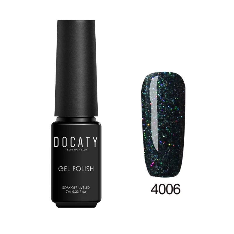 Docaty Неон изумрудно зеленый нейл арта Гибридный Лаки Гель лак постоянный для