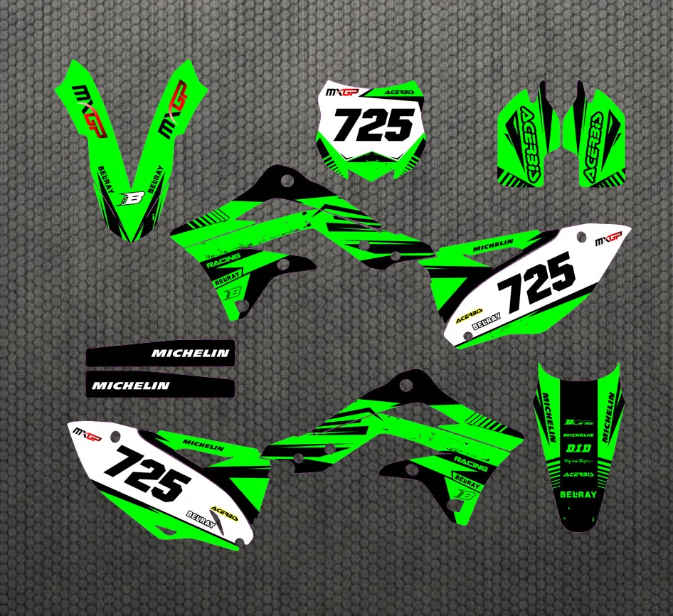 KX450F 2015-2012 Motorcycle 3M Graphics DECALS STICKERS Kits For Kawasaki KXF450 2012 2013 2014 2015 KXF 450 KX 450F | Автомобили и