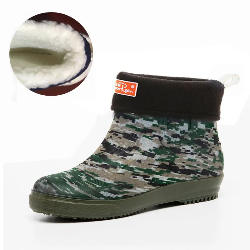 Сапоги Aleafalling женские резиновые водонепроницаемые ботинки на плоской подошве