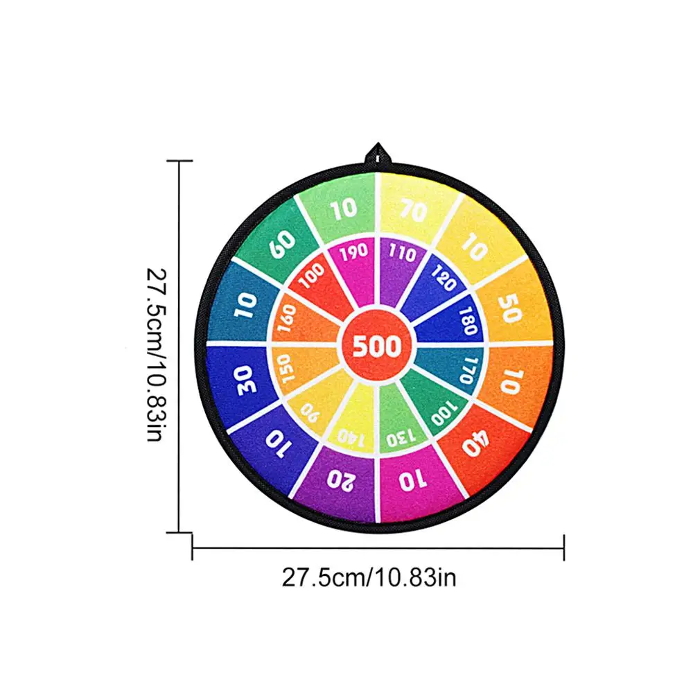

27.5cm Kids Safety Dart Board Sports Toys Sticky Ball Target Game Indoor Outdoor Parent-child Interaction