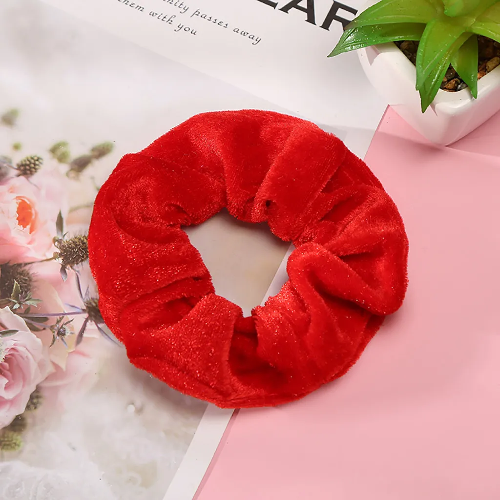 1 шт. Velluto Scrunchies Fasce Accessori Per Capelli Donne Ragazze Capelli Elastici Cravatta In Gomma anello corda per cape