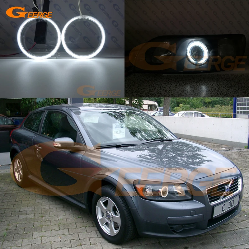 Для Volvo C30 2006 2007 2008 2009 предлицевая сторона отличные ультра яркие CCFL ангельские