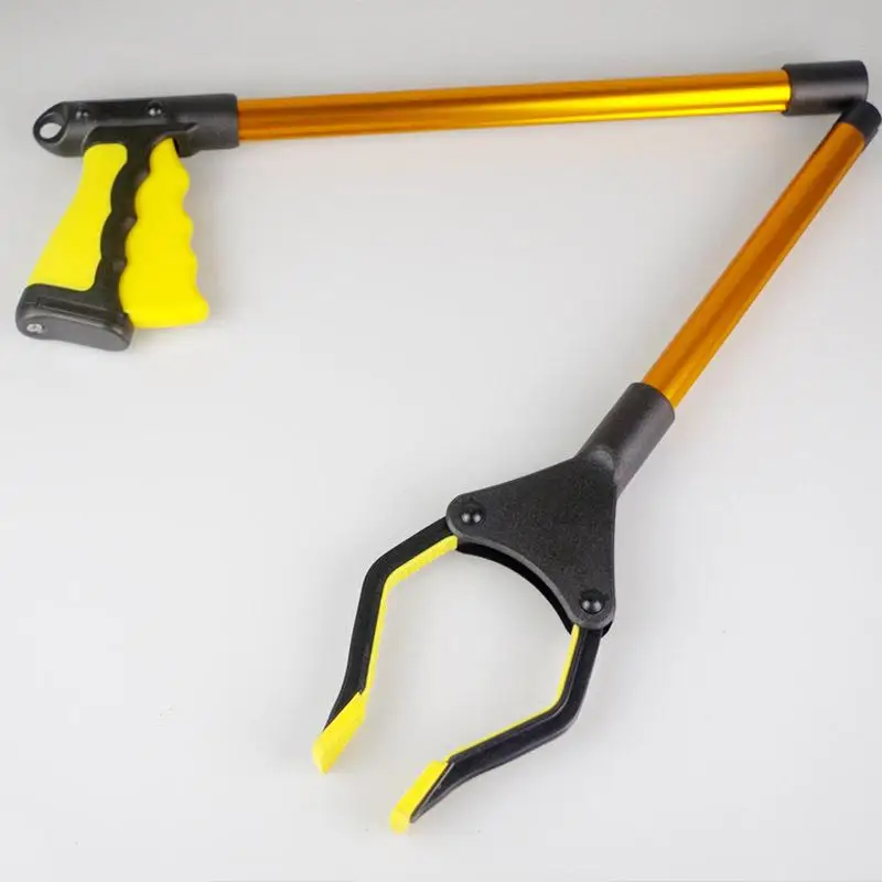 Складные длинные зажимы для мусора захват инструмент захвата изогнутая ручка