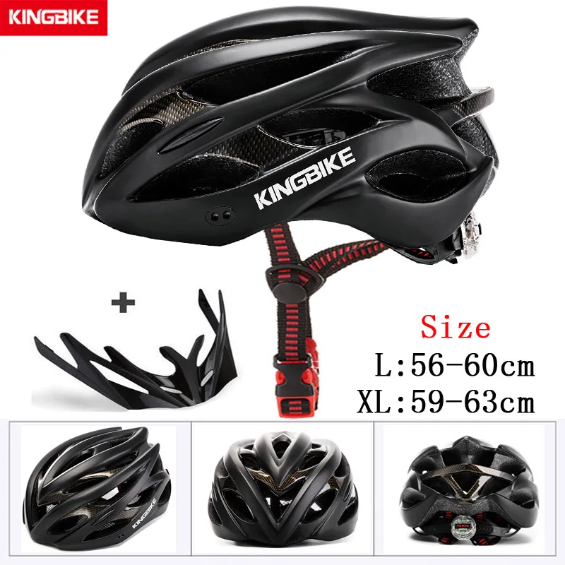 D-629-black KINGBIKE мужской черный матовый велосипедный шлем MTB вниз холм велосипедный шлем сверхлегкий в форме велосипедный шлем Размер L/XL Casco Ciclismo - Цвет: D-629-black