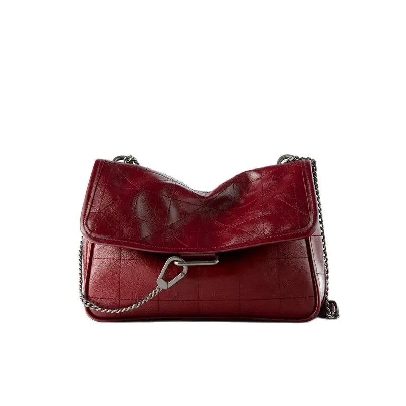 

Женская сумка на плечо, стеганая сумка на цепочке из мягкой кожи с ромбовидным узором, сумка на плечо, женский клатч, дамские сумочки, 2021