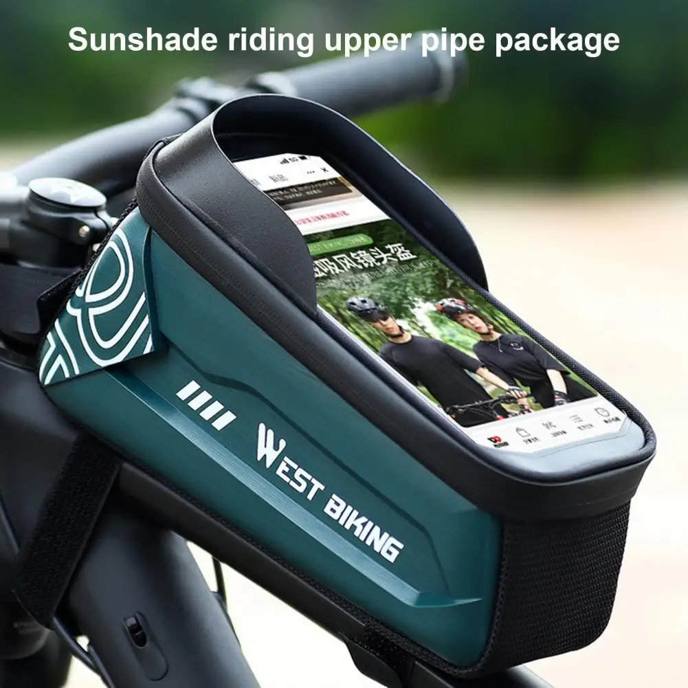 

Практичный кошелек-туба для телефона на л для езды на велосипеде застежка-молния велосипедная сумка на верхней трубе износостойкая для шос...