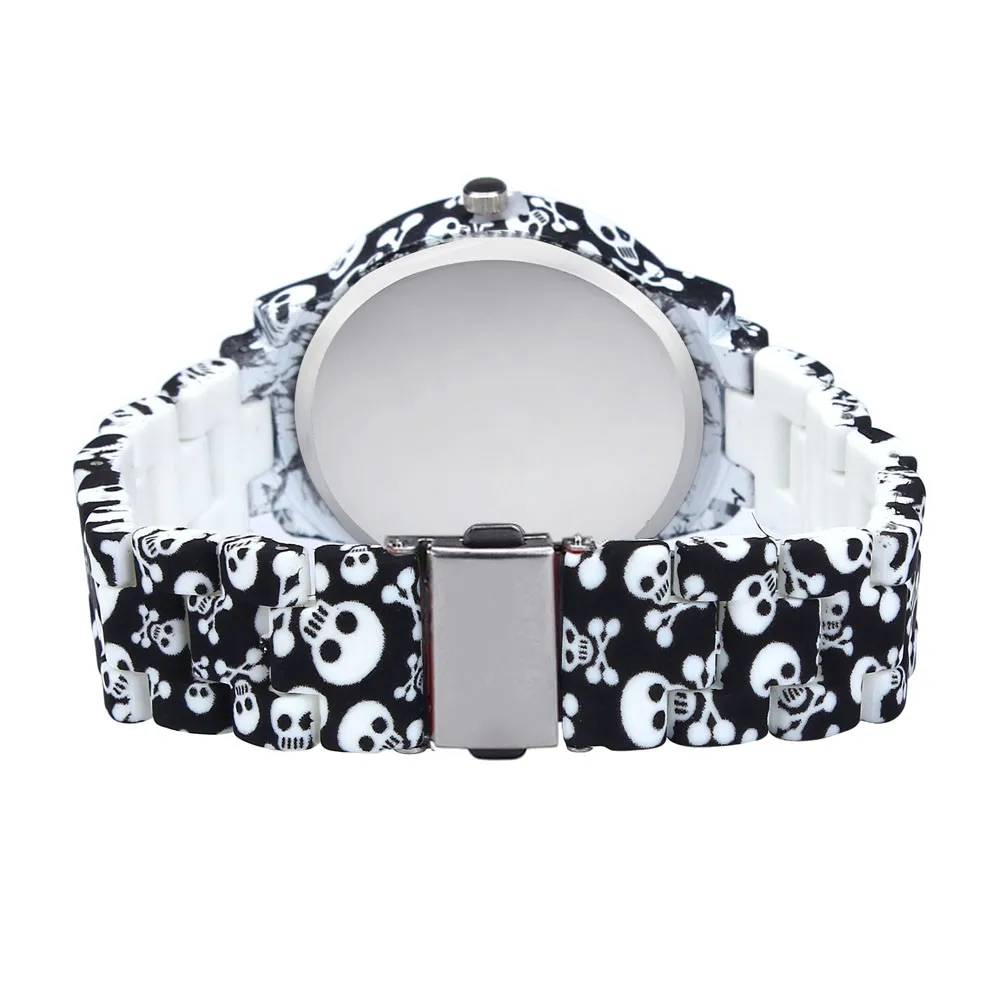 Женские Креативные Часы на Хэллоуин с рисунком черепа женские часы подарки для