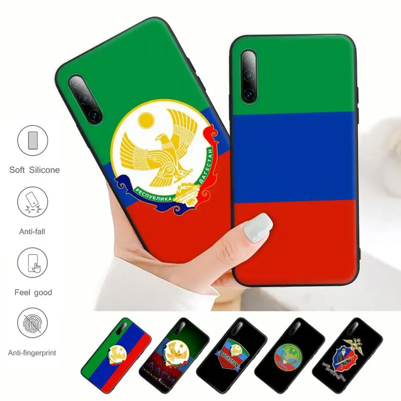 

Dagestan National Flag Phone Case For Redmi Note 6 8 9 10 Pro 10 9s 8t 7 5A 5 4 4x Silicone Cover